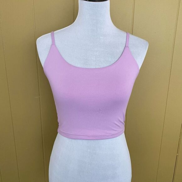 ReoRia Tops - Reoria women S soft & smoothe adjustable spaghetti strap crop tank top purple
